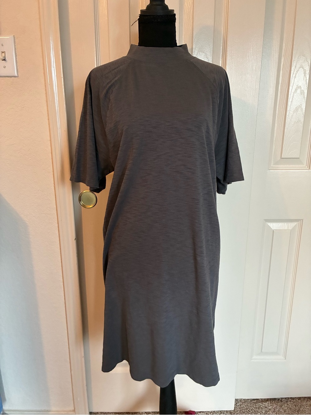 100% Cotton Universal Thread Gray Midi T-Shirt Dress
